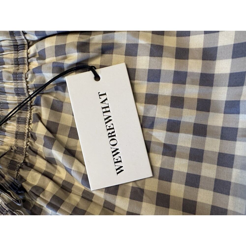 We Wore What Casual Cotton Shorts Pull On Gingham Plaid Size Small Boxers Womens - Picture 5 of 14